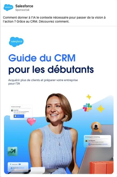 Publicité LinkedIn Salesforce : Guide du CRM pour débutants, préparer l'entreprise à l'IA